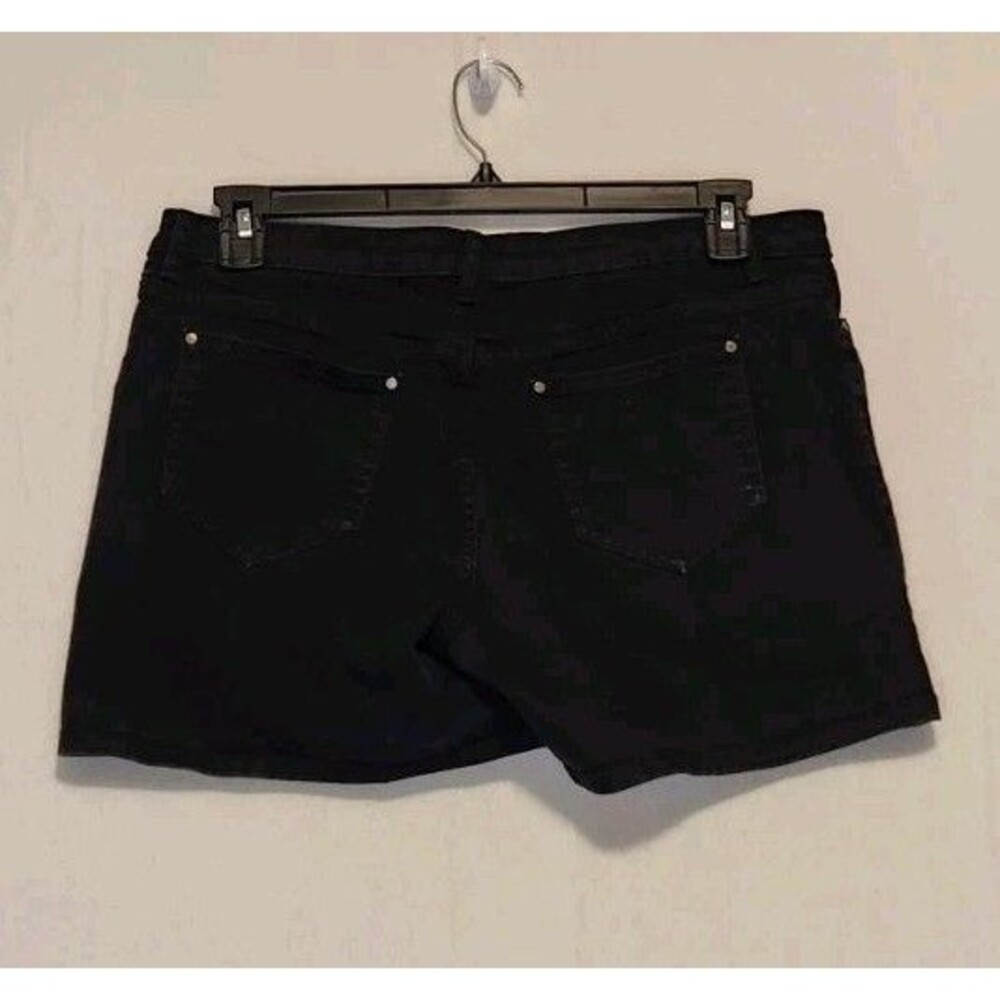 Lauren Conrad LC Women's Black Shorts Denim Size 12 Wash Wear Casual Summer - Picture 7 of 8